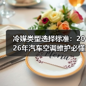 冷媒类型选择标准：2026年汽车空调维护必懂指南（图4）