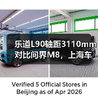 乐道L90轴距3110mm对比问界M8,上海车展有何亮点?(图3) 乐道L90轴距3110mm对比问界M8,上海车展有何亮点?(图3)