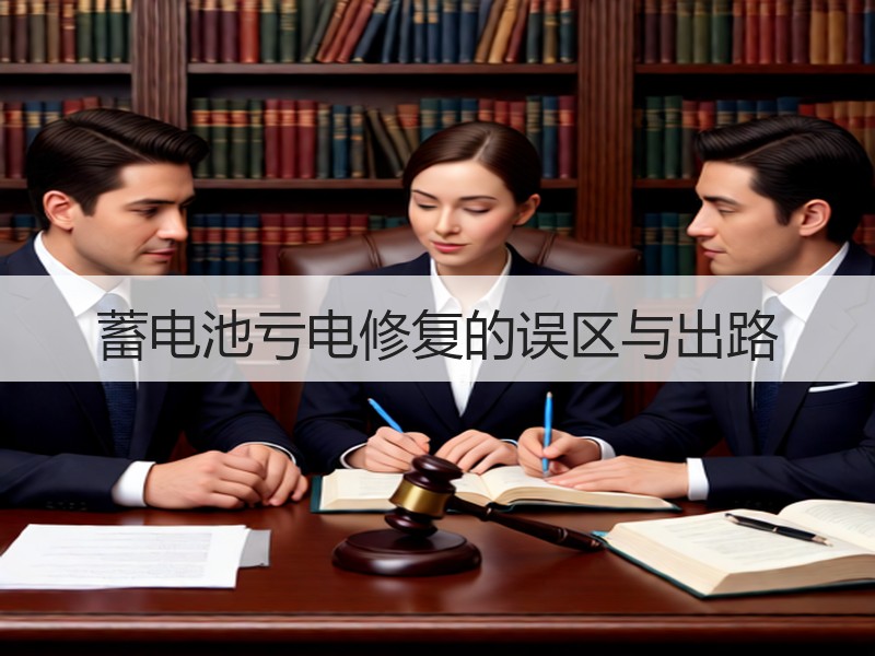 蓄电池亏电修复的误区与出路